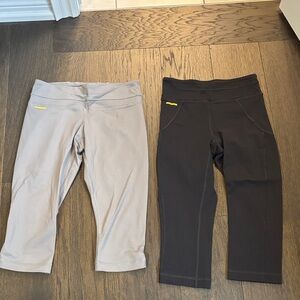 Two pairs of Lole cropped Leggings